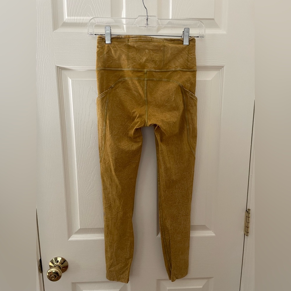 Lululemon Fast and Free High Rise Legging 25” Ice Dye Spiced Bronze Size 4 - Picture 3 of 7